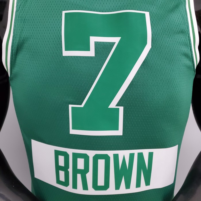 Jaylen Brown Boston Celtics Teltes City Edition Swingman Jersey Green