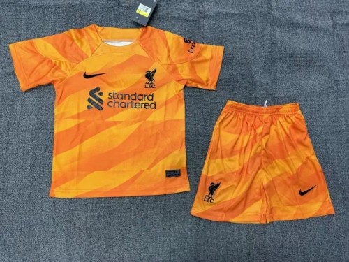 Liverpool Kids Goalkeeper Jersey 23/24 Orange