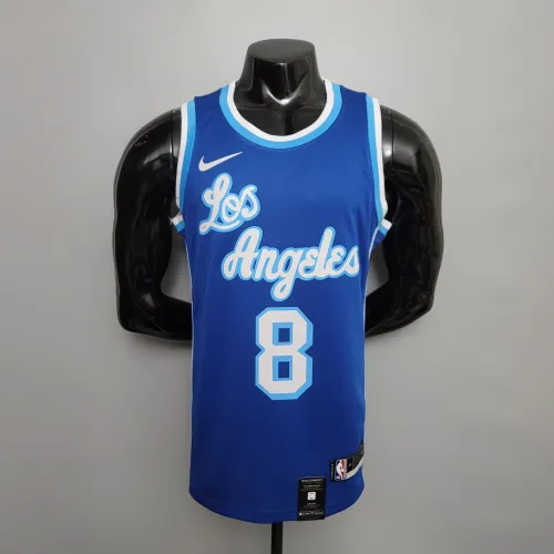 Retro Before Bryant #8 After Bryant #24 Swingman Jersey Blue