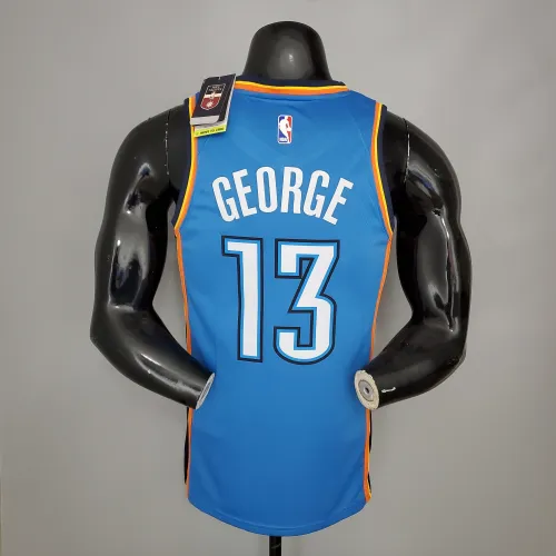 Paul George Oklahoma City Thunder Swingman Jersey Blue
