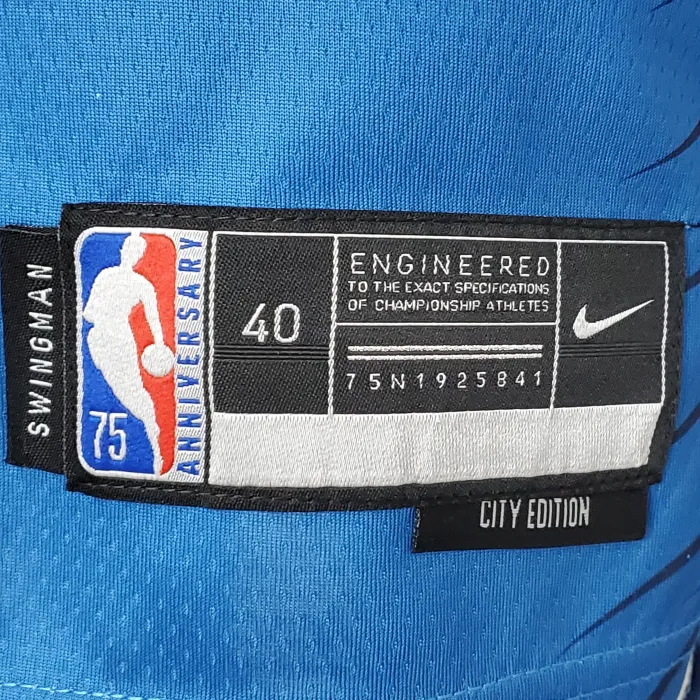 Anthony Edwards Minnesota Timberwolves 75th Anniversary 2022 Swingman Jersey Blue