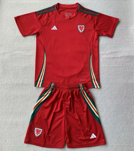 Wales Euro 2024 Home Kids Suit