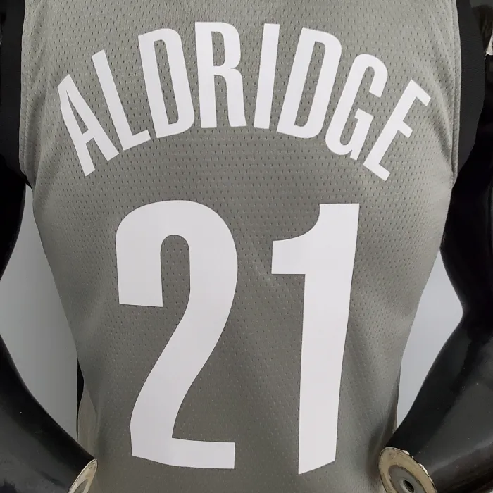 LaMarcus Aldridge Brooklyn Nets Swingman Jersey Gray