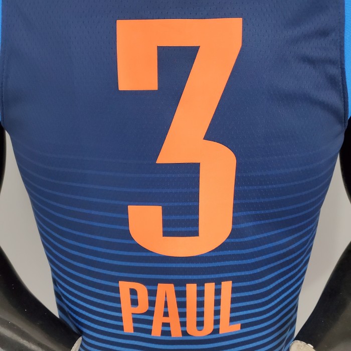 Chris Paul Oklahoma City Thunder Swingman Jersey Stripes Blue