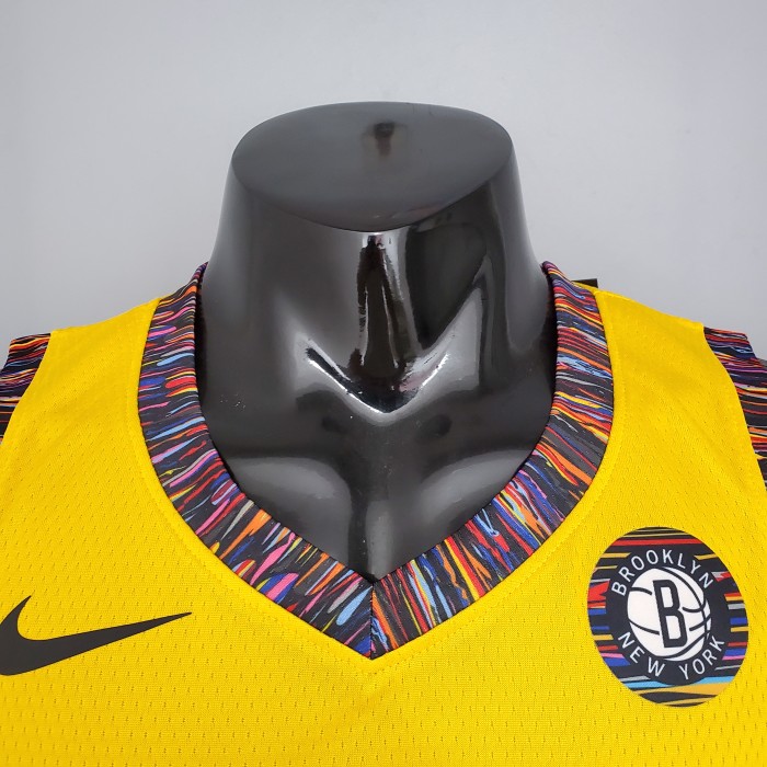 Kyrie Irving Brooklyn Nets Commemorative Edition Swingman Jersey Yellow