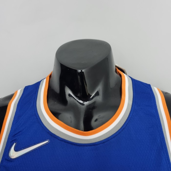 RJ Barrett New York Knicks 75th Anniversary Swingman Jersey Blue