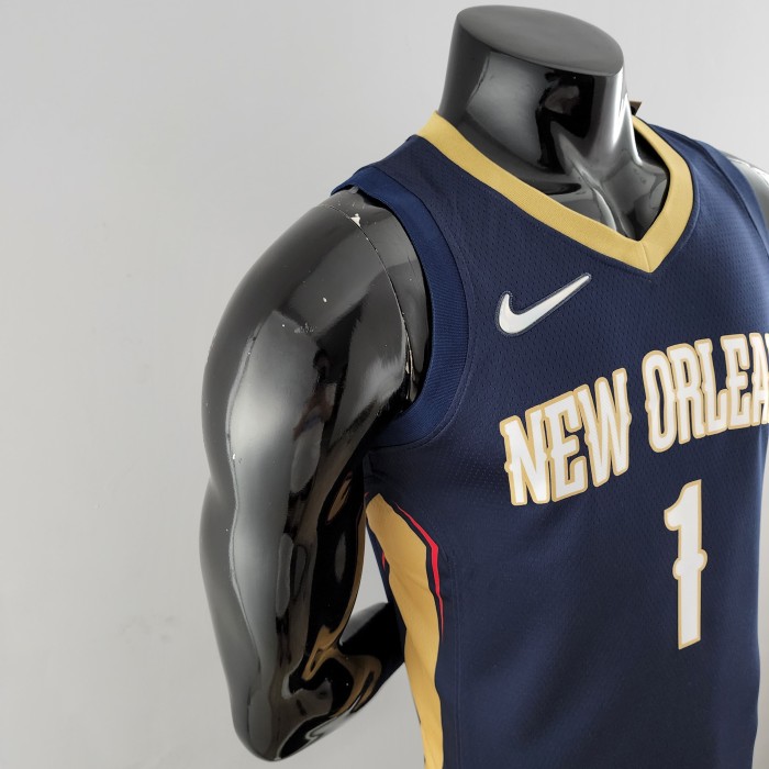 Zion Williamson New Orleans Pelicans Navy Blue Swingman Jersey