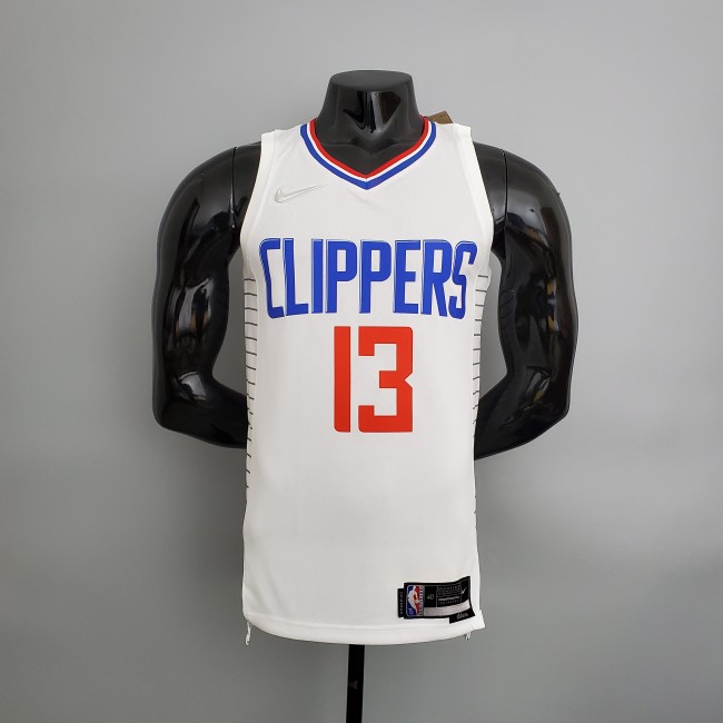 Paul George LA Clippers 75th Anniversary Swingman Jersey White