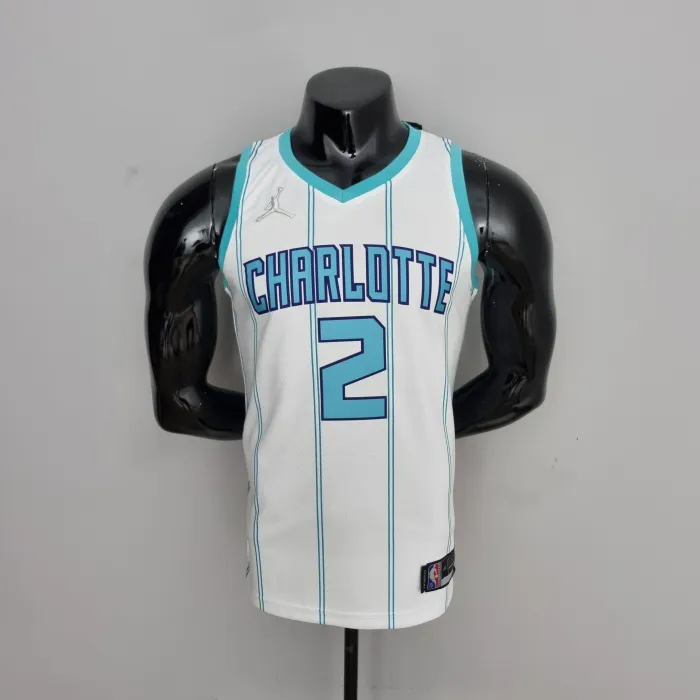 LaMelo Ball Charlotte Hornets 75th Anniversary Swingman Jersey White