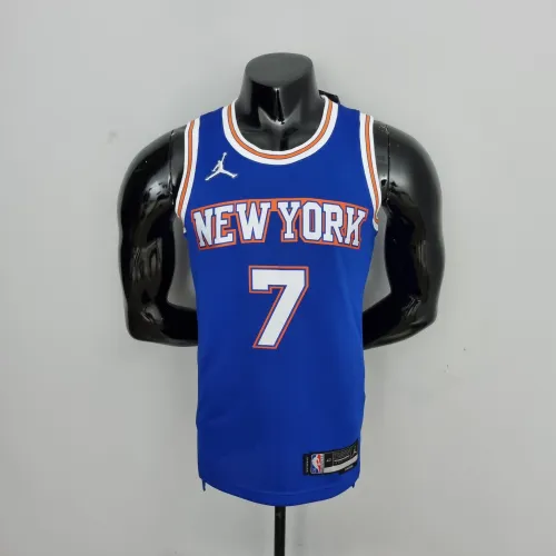 Carmelo Anthony New York Knicks 75th Anniversary Swingman Jersey Blue