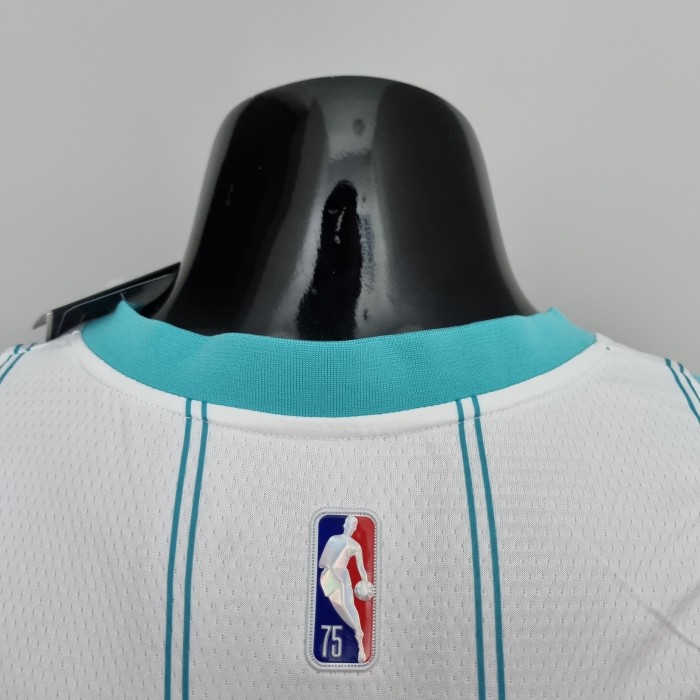 LaMelo Ball Charlotte Hornets 75th Anniversary Swingman Jersey White