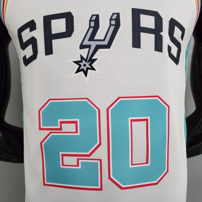 Manu Ginobili San Antonio Spurs 2022 City Edition Swingman Jersey White