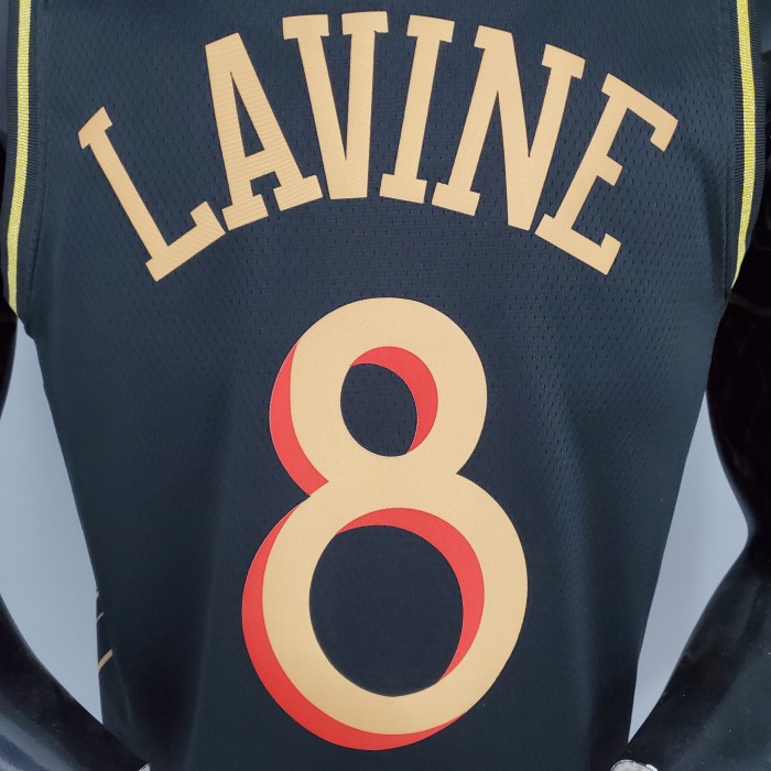 Zach LaVine Chicago Bulls Team City Edition Swingman Jersey Black