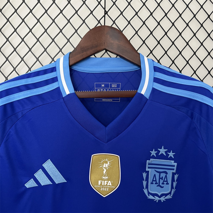 Argentina 2024 Copa America Away Man Jersey With FIFA World Cup badge