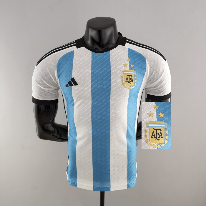 Argentina 2022 World Cup Home Player Version Man Jersey