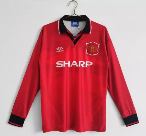 Manchester United Home Long Sleeve Retro Jersey 1994/96