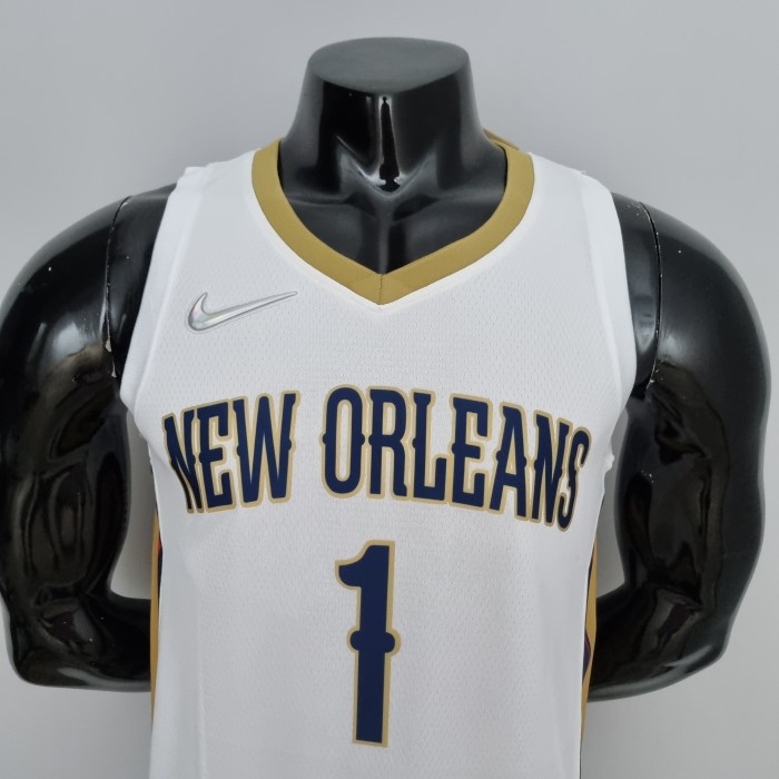 Zion Williamson New Orleans Pelicans 75th Anniversary Swingman Jersey White