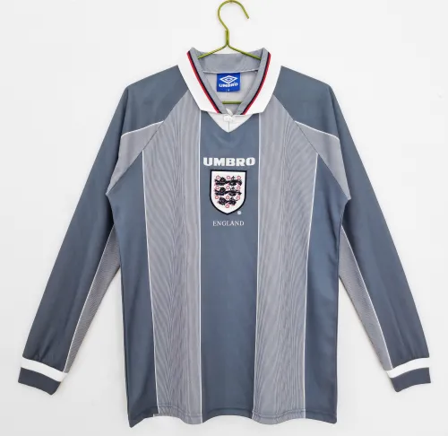 England Retro Away Long Sleeve Jersey 1996