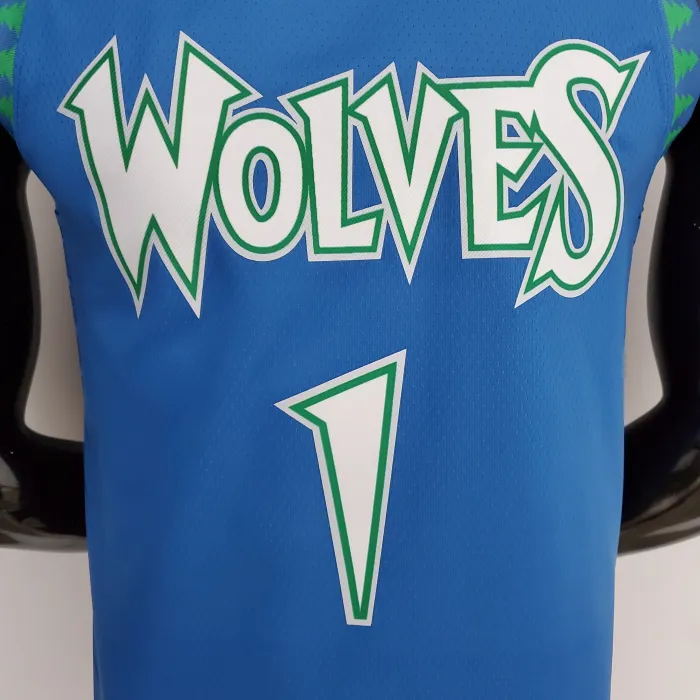 Anthony Edwards Minnesota Timberwolves 75th Anniversary 2022 Swingman Jersey Blue
