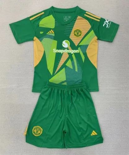Manchester United Goalkeeper Kids Suit 24/25 Green