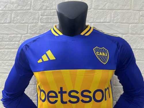 Boca Home Player Long Sleeve Jersey 24/25