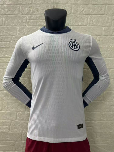 Inter Milan Away Player Long Sleeve Jersey 24/25