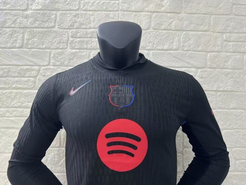 Barcelona Away Player Long Sleeve Jersey 24/25