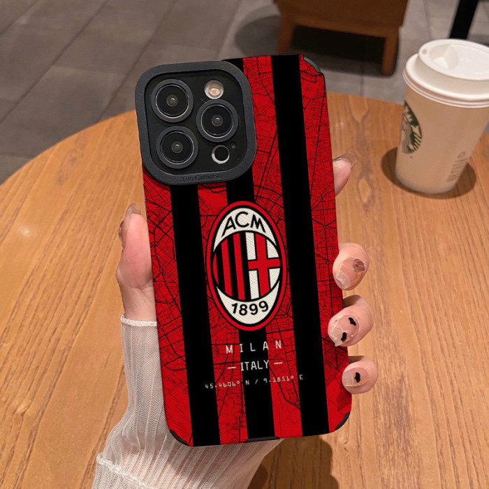 Football Phone Case For iPhone 16 16PRO 16PROMAX 15 15PRO 14 12 11 XS Max Matte Shockproof Soft Silicone Cover