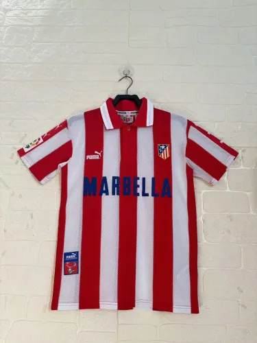 Atletico Madrid Home Retro Jersey 1997/98