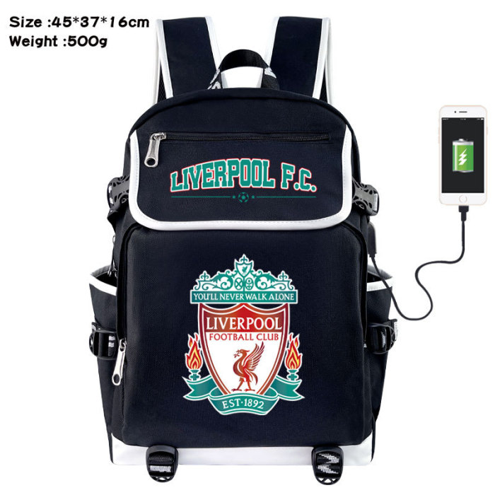 Football Team Emblem Backpack Students Shoulder Bags Travel Bag College School Backpacks