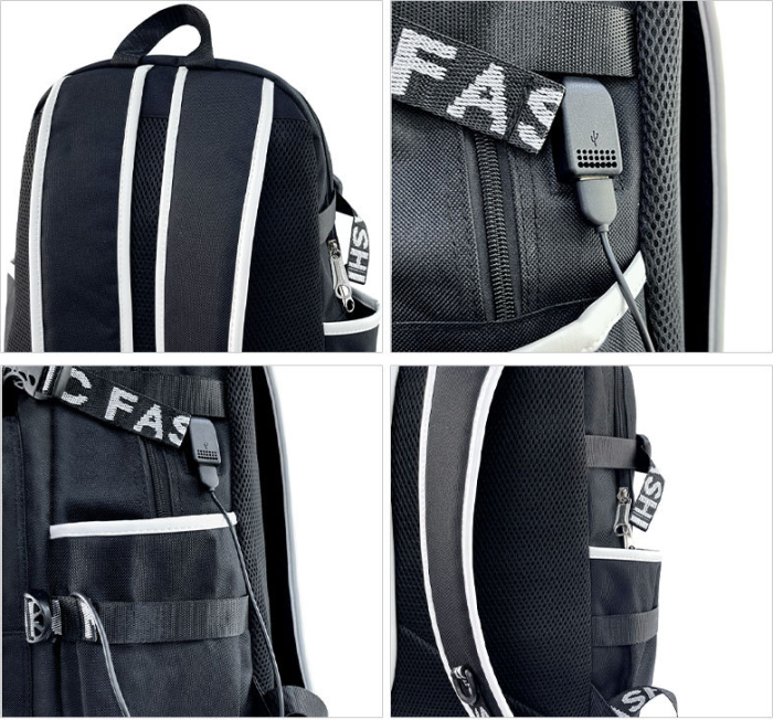 Football Team Emblem Backpack Students Shoulder Bags Travel Bag College School Backpacks