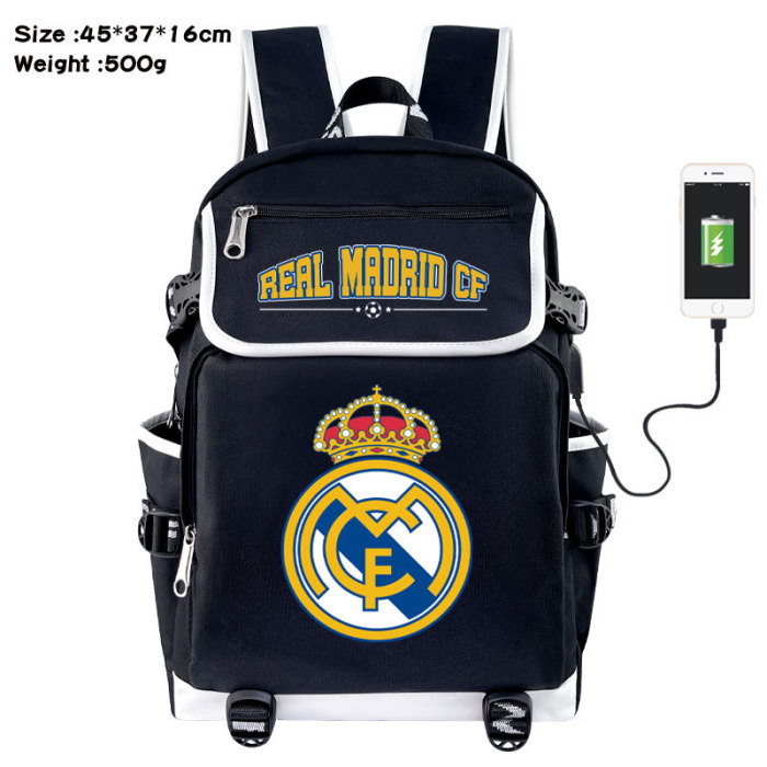 Football Team Emblem Backpack Students Shoulder Bags Travel Bag College School Backpacks