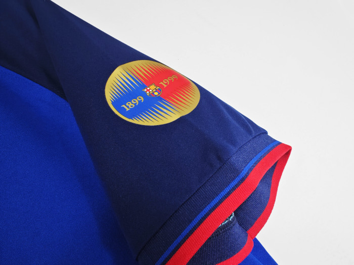 Barcelona Match Issue Champions League Home jersey 1999/00