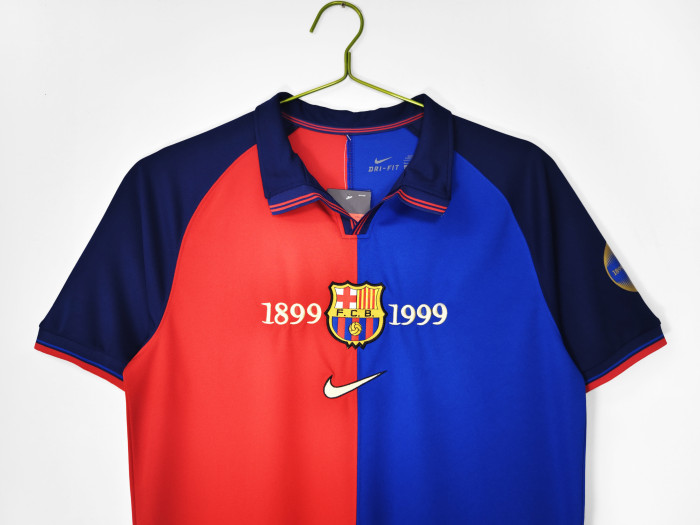 Barcelona Match Issue Champions League Home jersey 1999/00