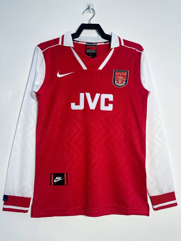 Arsenal Home Long Sleeve Retro Jersey 1996/97
