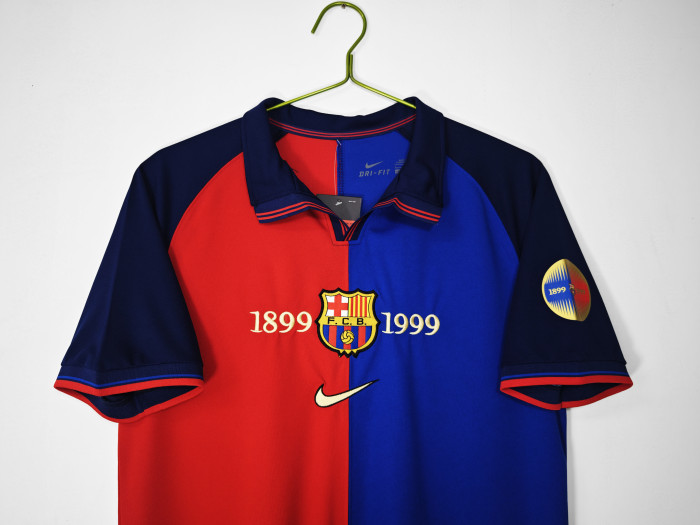 Barcelona Match Issue Champions League Home jersey 1999/00