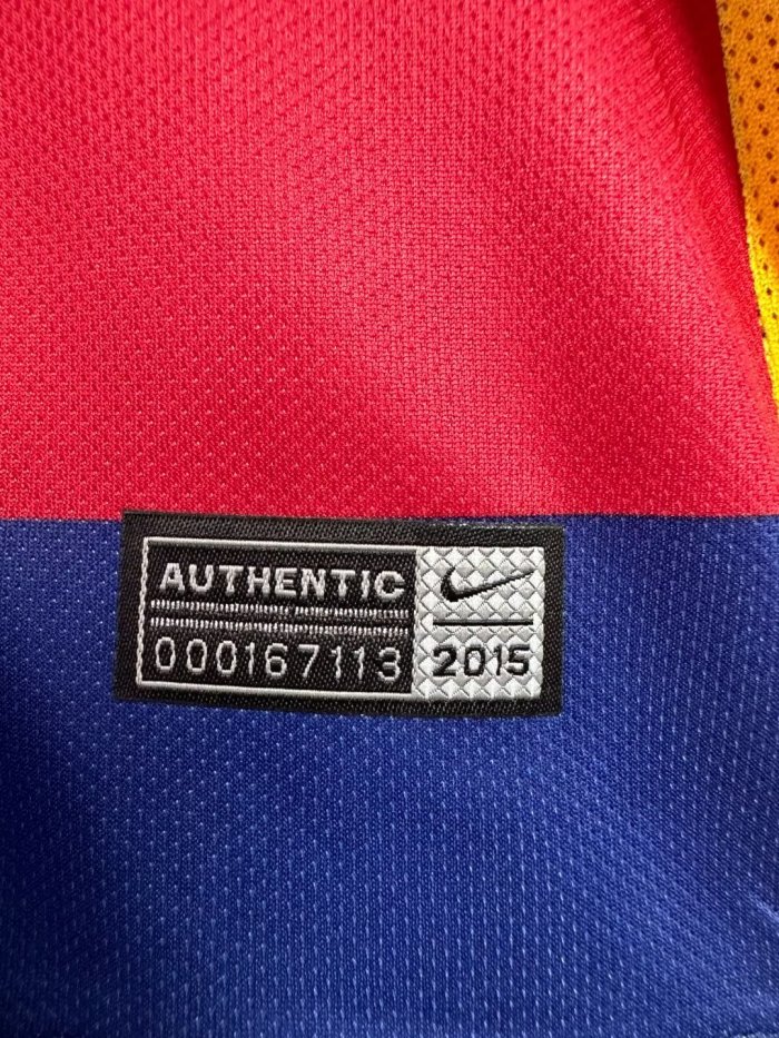 Barcelona Home Long Sleeve Retro Jersey 2015/16