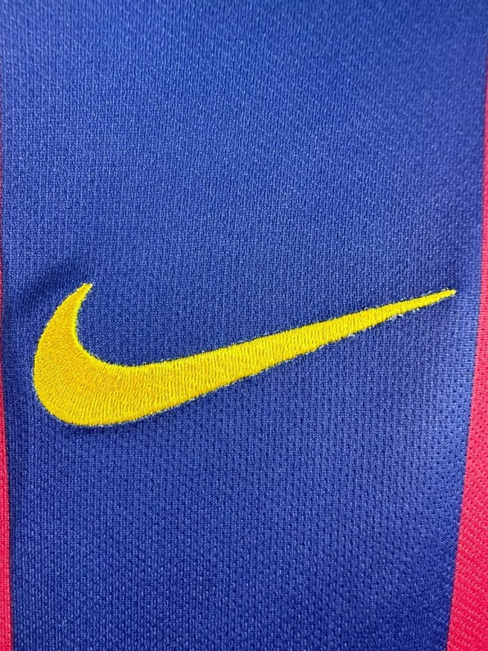 Barcelona Home Long Sleeve Retro Jersey 2014/15