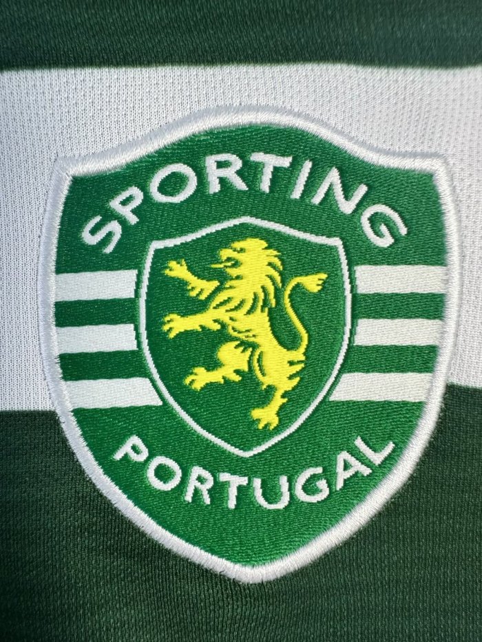 Sporting Lisbon Home Retro Long Sleeve Jersey 2001/03