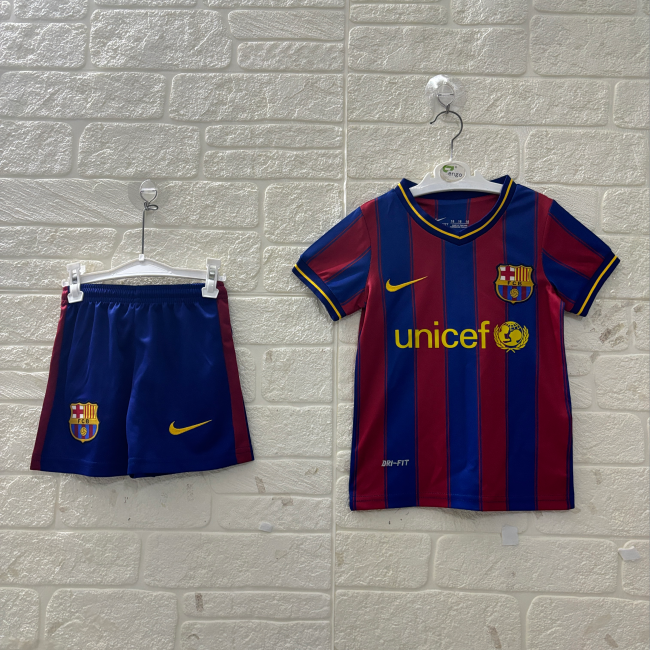 Barcelona Home Retro Kids Suit 2009/10