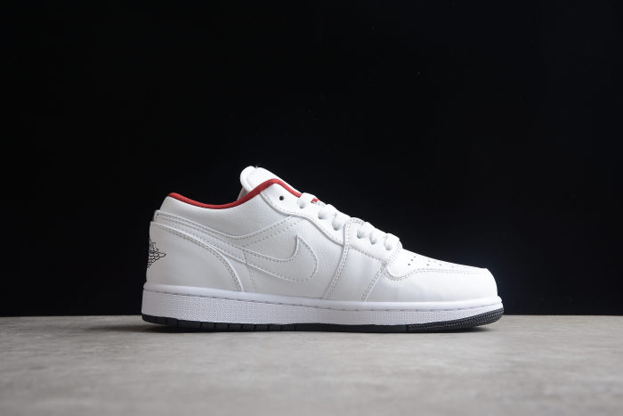 Air Jordan 1 Low White/Black/Gym red 553560-164