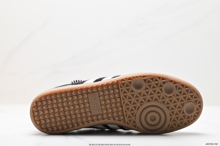 Wales Bonner adidas Samba Pony Tonal Low Core Black Cream White IE0580