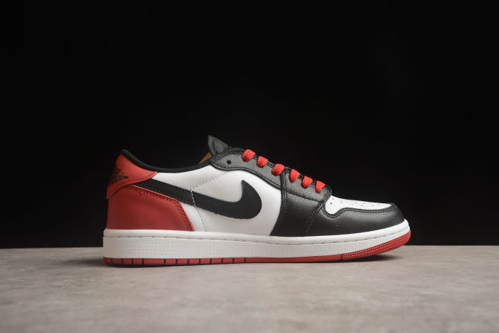 Air Jordan 1 Low OG 'Black Toe' Varsity Red CZ0790-106