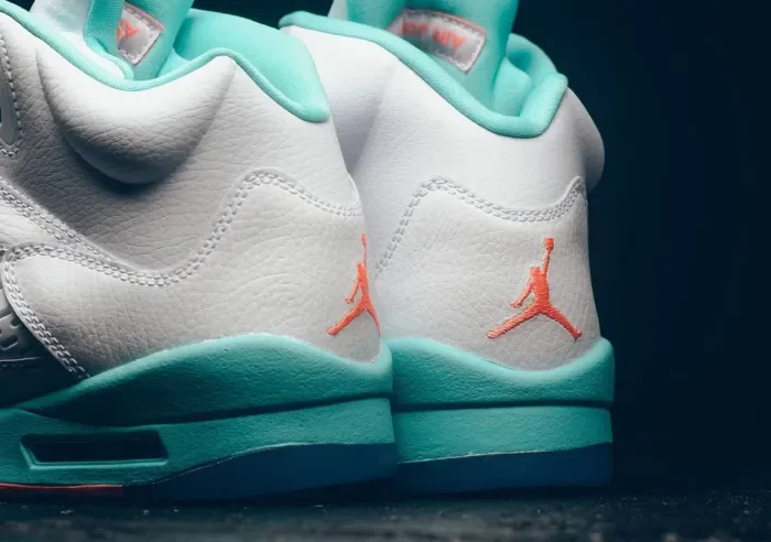 Air Jordan 5 “Light Aqua” White Blue Yellow 440892-100