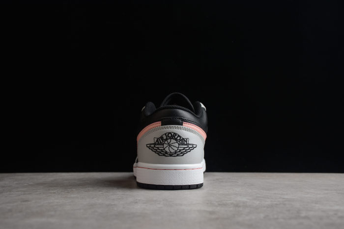 Air Jordan 1 Low Black Grey Pink 553558 062