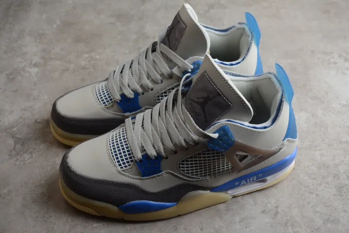 Air Jordan 4 mid top unisex CV9388-101 Grey blue