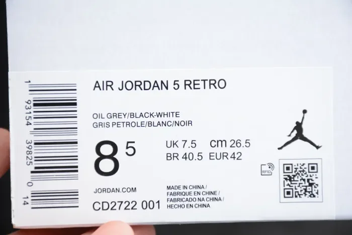 Air Jordan 5 WMNS “Oil Grey” CD2722-001
