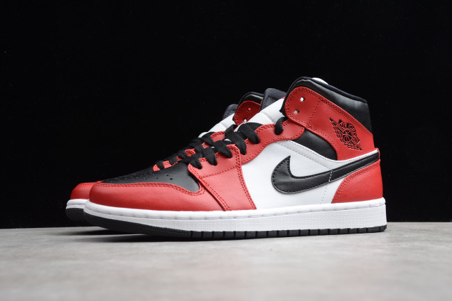 Jordan 1 Mid Chicago Black Toe 2020 (554724-069)