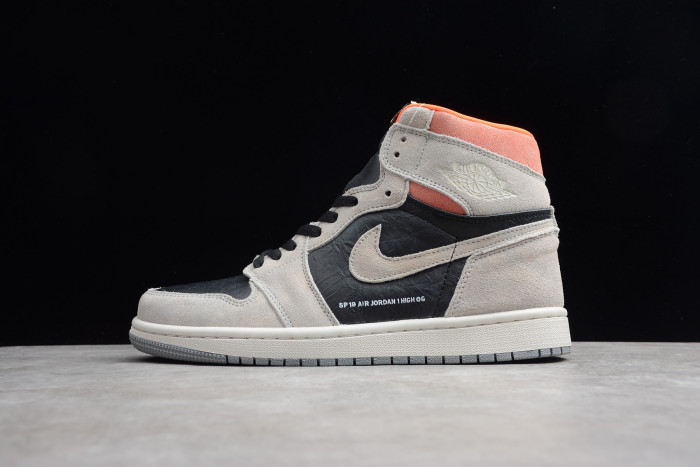 Air Jordan 1 Retro High Neutral Grey Hyper Crimson 555088-018