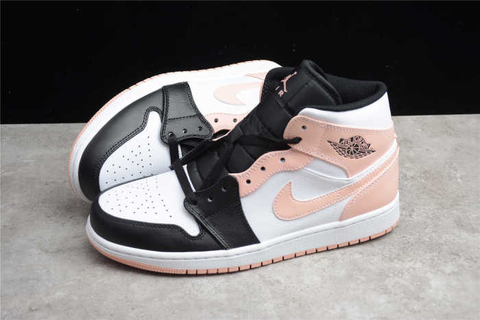 Air Jordan 1 Mid Arctic Orange Black Toe 554724-133